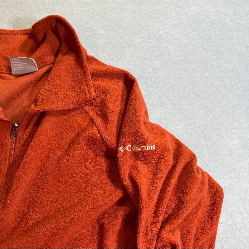 Columbia Women’s Large Cropped Fleece Pullover 1/2 Zip Lightweight Outdoor - Picture 6 of 7